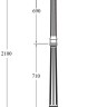 Наземный фонарь GLOBO S 88209SB/10A Bl