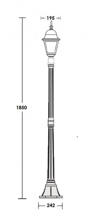 Наземный фонарь  79908М Bl