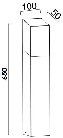 Наземный светильник INOX LED ST031052-650 SS