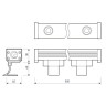 Прожектор уличный LINE WALLWASHER 037369