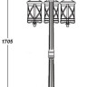 Наземный фонарь LUCERNA 84808B/02 Gb