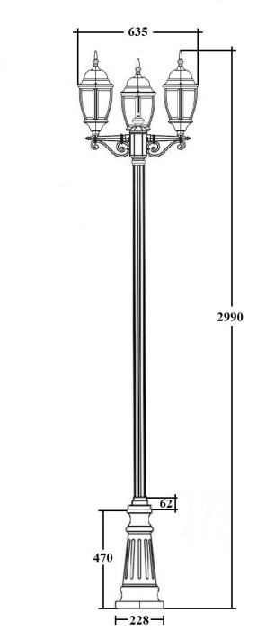 Наземный фонарь ARSENAL L 91210LB B2 Bl