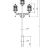 Наземный фонарь Palazzo 530-43/b-50