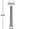 Наземный фонарь TOKIO 68311 Bl opal