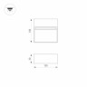 Светильник LGD-TRACE-S100x100-4W Warm3000 (GR, 65 deg, 230V) (ARL, IP65 Металл, 3 года)