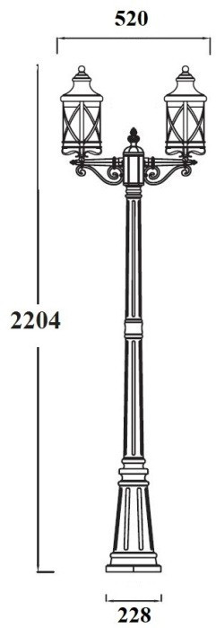 Наземный фонарь LUCERNA 84809A/02 Bl
