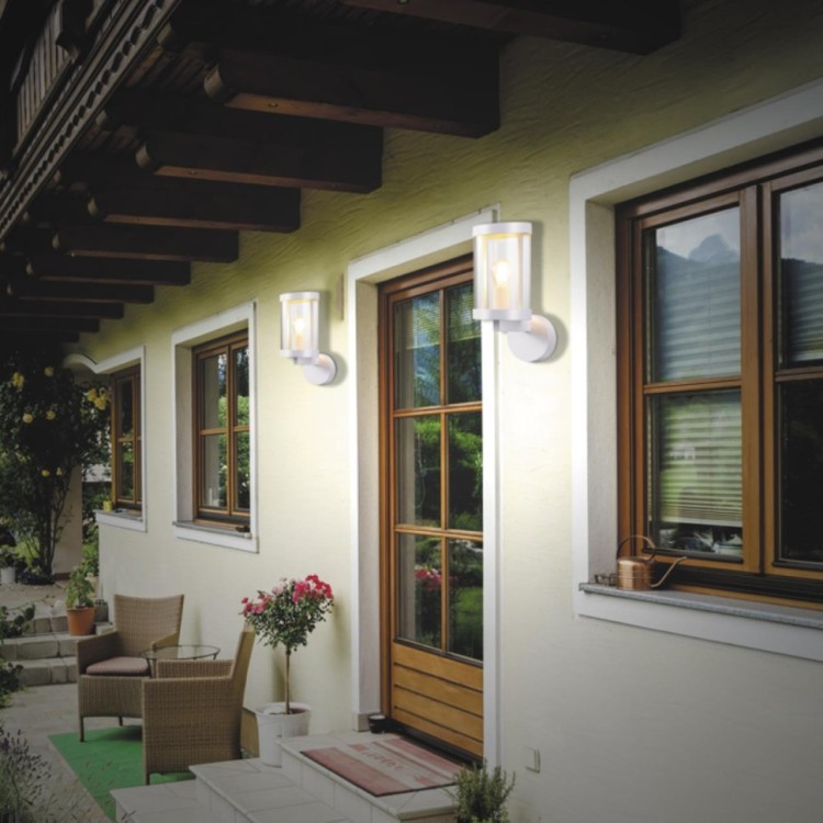 370603 STREET NT19 147 белый Ландшафтный настенный светильник IP44 Е27  13W 220-240V IVORY