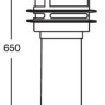 Наземный фонарь TOKIO 68330 Bl opal