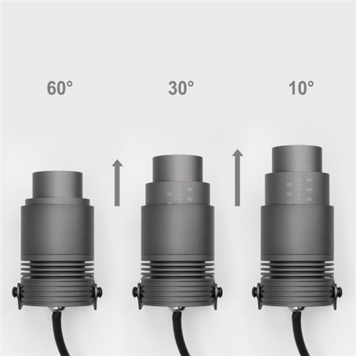 Светильник ALT-RAY-ZOOM-R61-12W Warm3000 (DG, 10-60 deg, 230V) (ARL, IP67 Металл, 3 года)