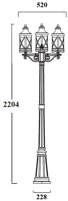 Наземный фонарь LUCERNA 84809B/02 Bl