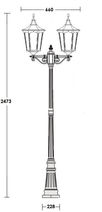 Наземный фонарь ALBORG L 79709LA Bl
