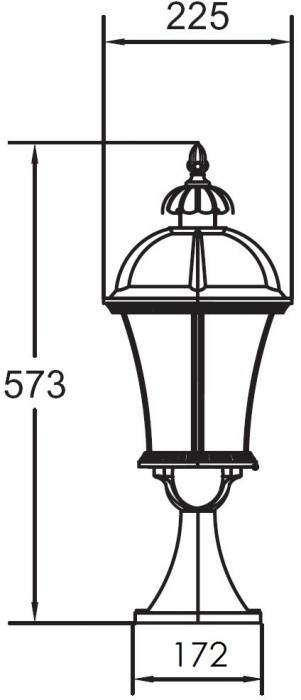 Наземный фонарь ROMA L 95204L W