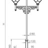 Наземный фонарь Exbury 540-43/b-50