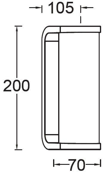 Настенный светильник уличный TUBE LED W1936 Gr