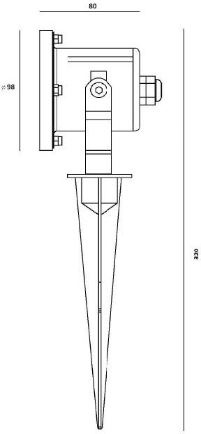 Грунтовый светильник HUMBERG W77165 SS