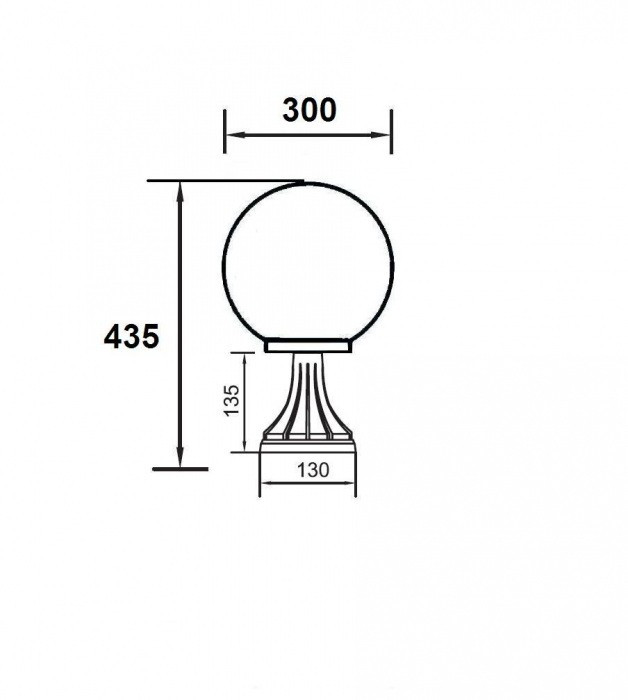 Наземный фонарь  88204L Bl