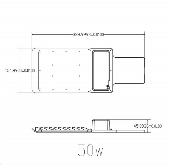 Уличный консольный светильник  SPP-503-0-30K-050