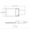 Уличный консольный светильник  SPP-503-0-30K-050