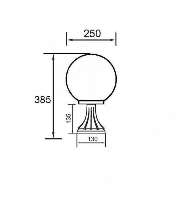 Наземный фонарь  88204S Bl