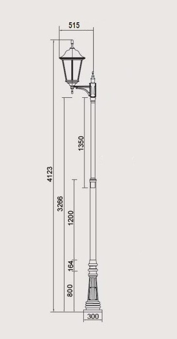 Наземный фонарь BREMEN 79832/PART A Bl