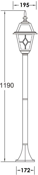 Наземный фонарь FARO 91106 Bl
