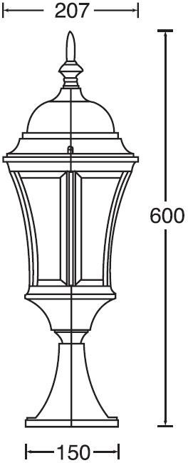 Наземный фонарь ASTORIA 1 L 91304L Bl