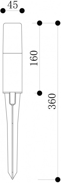 Грунтовый светильник Talpa O416FL-L3B3K