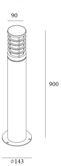 Наземный светильник  61833-900 Bl
