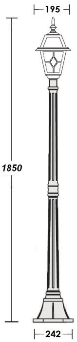 Наземный фонарь FARO 91108 Bl