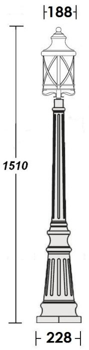 Наземный фонарь LUCERNA 84811 Bl