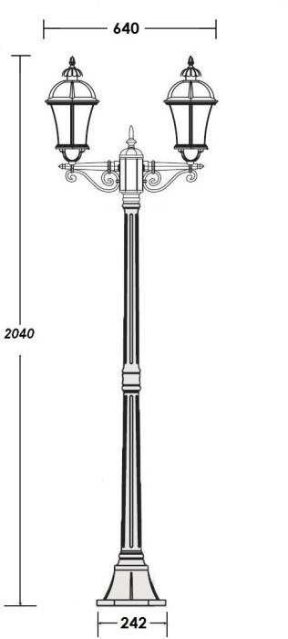 Наземный фонарь ROMA L 95208LA W