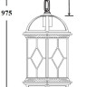 Уличный светильник подвесной SORENTO 92605 Bl