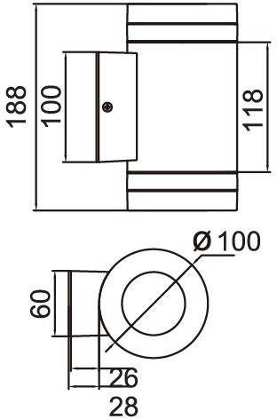 Архитектурная подсветка TUBE 6046 Cb