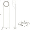 Наземный светильник San Francisco A1831PA-1BK