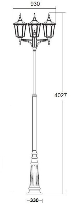 Наземный фонарь ALBORG L 79710LB/A2 09 Bl