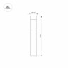 Светильник LGD-STEM-BOLL-H900-10W Warm3000 (GR, 185 deg, 230V) (ARL, IP65 Металл, 3 года)