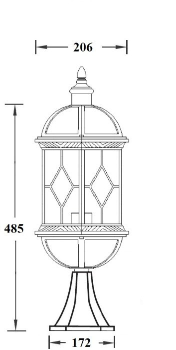 Наземный фонарь SORENTO 92604 Bl