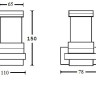 Настенный светильник уличный TUBE LED W78023 V
