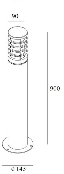 Наземный светильник  61833-900 R