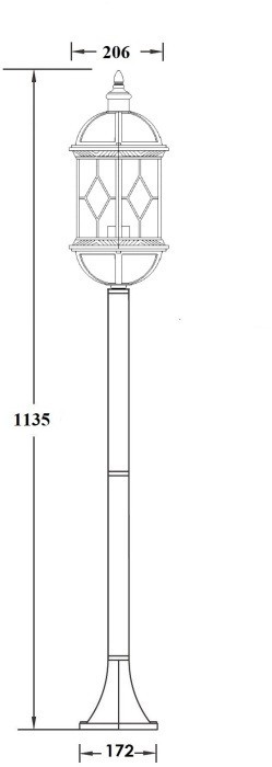 Наземный фонарь SORENTO 92606 Bl