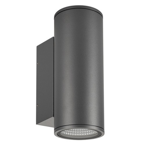 Светильник LGD-FORMA-WALL-TWIN-R90-2x12W Day4000 (GR, 44 deg, 230V) (ARL, IP54 Металл, 3 года)