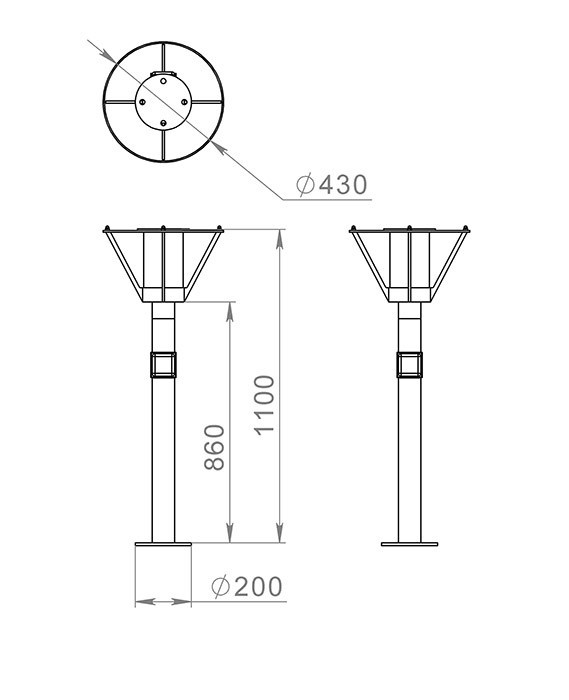 Наземный фонарь Muse 651-11/b-03