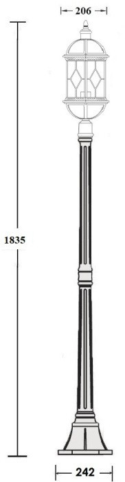 Наземный фонарь SORENTO 92608 Bl