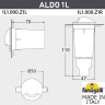 Встраиваемый светильник уличный Aldo 1L1.000.000.AXZ1L