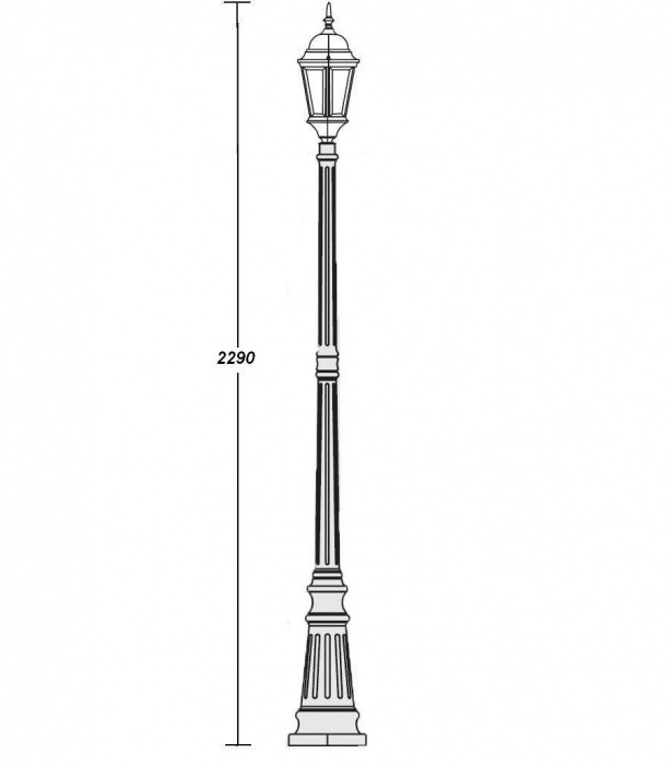 Наземный фонарь  91409L Bl