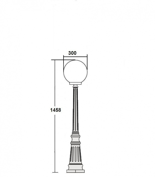 Наземный фонарь  88211L Bl