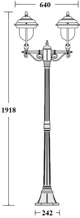 Наземный фонарь MADRID 84308A Bl