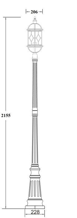 Наземный фонарь SORENTO 92609 Bl
