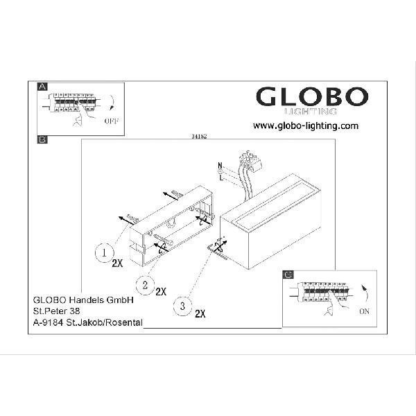 Архитектурная подсветка Noam 34152 Globo