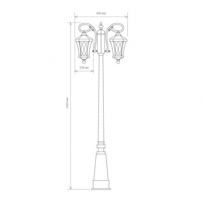 Наземный фонарь Virgo капучино GLXT-1450F/2